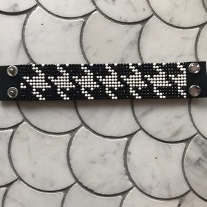 Swarovski Houndstooth crystal cuff bracelet